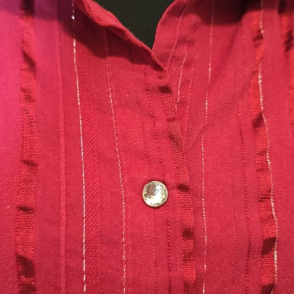 Gitano Y2K Red 3/4 Sleeve Top 18/20 - Picture 2 of 5